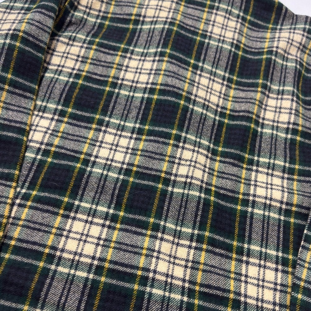 Vintage LL Bean Flannel Popover Mens large Plaid Excellent Wool Shirt Jacket - Picture 6 of 7